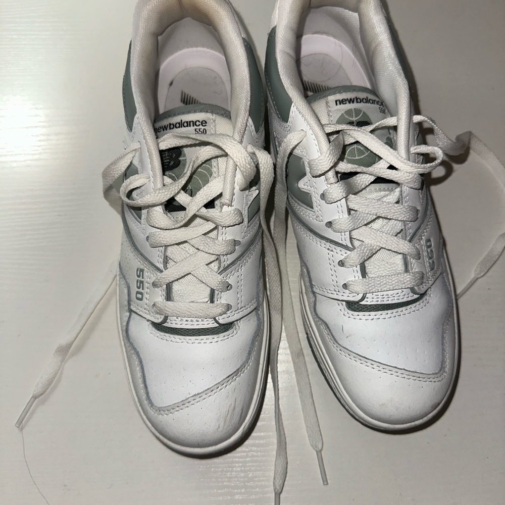 New Balance 550 White and Grey Sneakers